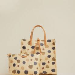 Borsa Manila Grace "Felicia Medium" stampa pois