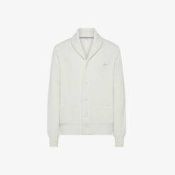 CARDIGAN SUN68 BIANCO CON COLLETTO